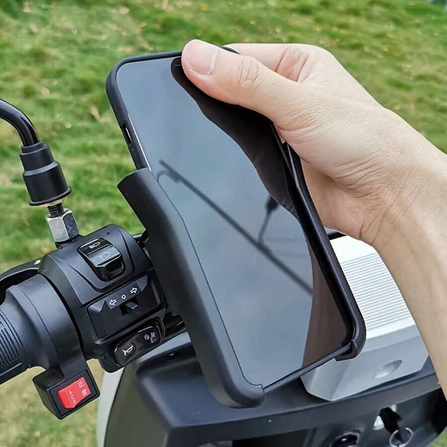 1pc Motorcycle, Battery, Moped, Mountain Bike, Electric Bicycle, Phone Holder, Navigation Bracket, Vehicle Riding Bracket - Multicolor - View 1