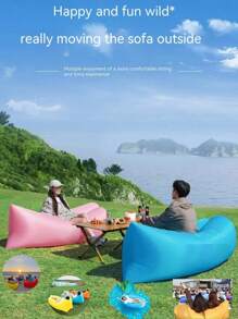 Neues tragbares aufblasbares Sofa Bett (in mehreren Farben erhältlich) Outdoor hängend Sofa/leichtes mobiles Sofa/undurchlässiges Camping Sofa | 3 Sekunden schnelle Aufblähung ohne Luftpumpe | 400 Kilo Tragfähigkeit Anti-Überschlag | amphibisch | für Innen- und Außenbereich geeignet | mit Aufbewahrungstasche | hautfreundliches Material | ideales Sofa für Garten, See, Strand, Camping, Picknicks und Musikfestivals
