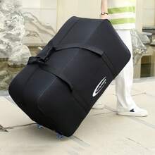 1pc Extra Large Rolling Luggage Bag, Big Size Portable Travel Bag, Foldable Travel Bag, Multi-Function Suitcase - Elongated Handle Design, Upgraded Smooth Crystal Wheels - Suitable For Long And Short Trips, Outings, Moving, College