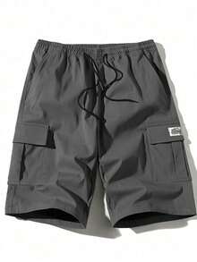 1 st Lättviktsshorts för män som andas lätt sommar - Mörkgrå - Visa 2