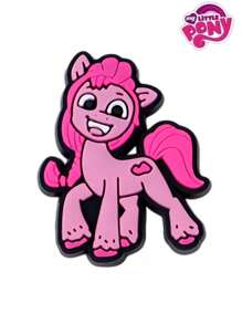 MY LITTLE PONY 1pc/12pcs My Little Pony Cute Cartoon Character Twilight Sparkle, Rainbow Dash, Pinkie Pie, Fluttershy Jelly Shoes, Shoe Flower & Shoe Charms