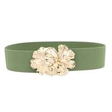 1 stuk Boheemse bloemenriemen voor dames, modieuze brede elastische tailleband voor dames, meisjesjurk, bruiloft, feest, vintage cinch, elastische riemen voor jurken, kledingaccessoires, goud, rood, blauw, luipaard, zwart, groen, paars, oranje, roze, wit, riem voor dames, zomer, school