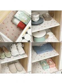 1 Roll Cherry Blossom Shelf Liners, Washable Refrigerator Mat, Waterproof Oil-Proof And Stain-Proof Cuttable Drawer Mat, Non-Slip Fridge Liner Mats Cover Pads For Freezer Glass Shelf Cupboard Cabinet, Home Kitchen Supplies ,Dehumidifier For Home