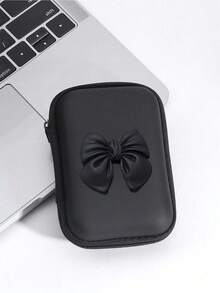 1个数码配件收纳包，EVA材质耳机保护套，带防震泡沫和拉链，可收纳耳机、数据线、充电器、U盘、SD卡，蝴蝶装饰，适合旅行、居家、户外、度假、返校等场合。 - 彩色 - 查看 9