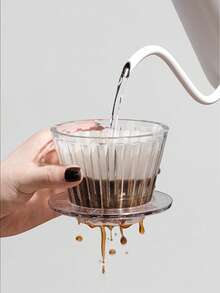 Filtro riutilizzabile per caffè a forma di torta, con fondo piatto, tazza da caffè per uso domestico, adatta per ristoranti, cucine, all'aperto e per il ritorno a scuola - convenzionale - Visualizzare 4