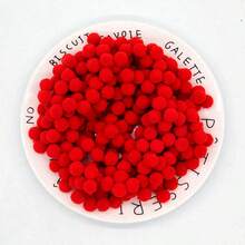 迷你绒球 10 毫米彩色绒球 1 厘米柔软毛绒球 适用于 DIY 艺术工艺品项目用品派对家居装饰 300 个（20 克） - 彩色 - 查看 21