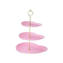 Three Layer Heart-Shaped Cake Rack, Suitable For Creative Weddings, Birthday Parties, Candies, Desserts, Afternoon Tea, Suitable For Homecoming, Valentine's Day, Weddings, Birthday Parties, Graduation Season