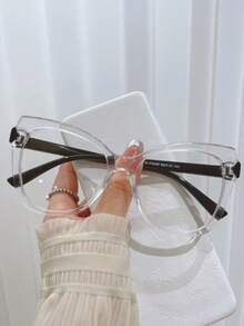Leopard Print Frame Eyeglasses, Suitable For Daily Wear - Clear - View 3