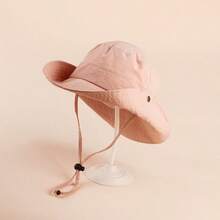 1 件装儿童中性大帽檐透气速干沙滩太阳帽，男孩和女孩适用薄款渔夫帽 - 1PC - 查看 6