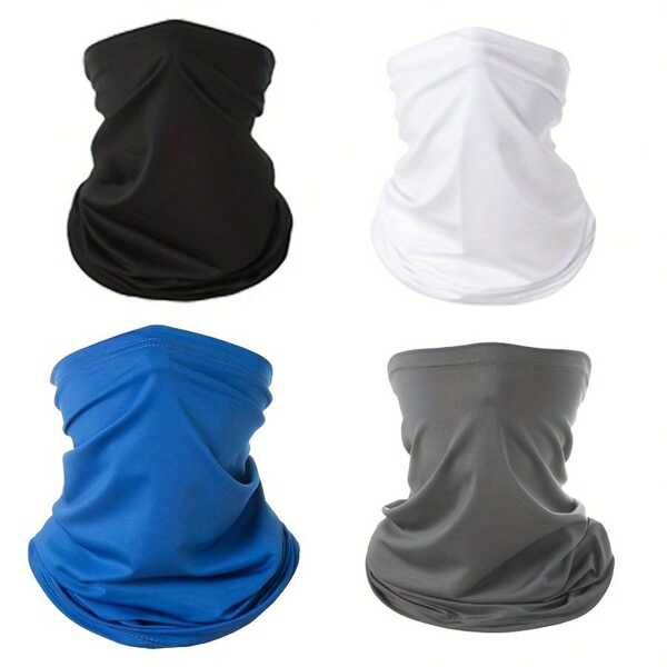 2-4pcs Face Cover Neck Gaiter Masks Dust Protection Sun Cooling Scarf For Men Women Riding Running Fishing