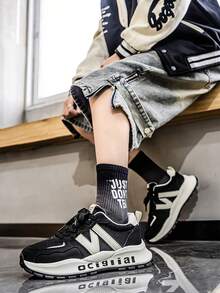 Men's Lightweight Breathable Non-Slip Hiking Shoes, Suitable For Outdoor, Trekking, Walking