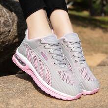 Fashionable Women's New Mesh Breathable Shoes, Lightweight And Casual Outdoor Running Women's Shoes - Grey - View 10