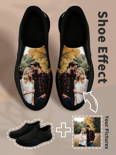 Mocassini casual personalizzati, scarpe da barca casual, scarpe da passeggio slip-on per uomo, taglie forti, sneaker di moda, scarpe piatte comode e casual adatte per tutte le stagioni