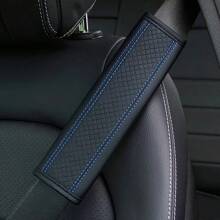 1 pièce Housse de ceinture de sécurité de voiture en PU gaufré, accessoires intérieurs automobiles universels toutes saisons