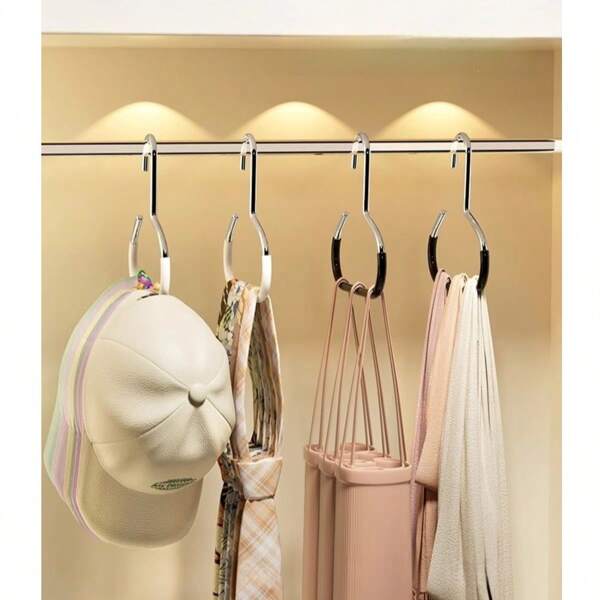 1/2pcs Cap Storage Organizer, Dormitory Wardrobe Interior Hanging Cap Rack, Multifunctional Hat Display Holder Back To School