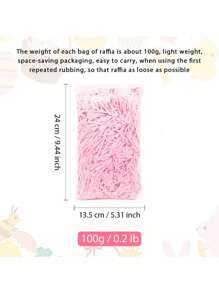 Mamiddle 100g Raffia Paper, Gift Filler, Reusable Raffia Paper, Non-Fading Valentine's Day