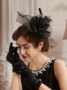 1Pc Fascinators Hats For Women Fancy Tea Party Hats Kentucky Derby Hats Hair Clip For Wedding Party Church Hats