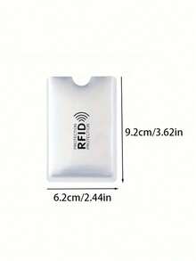 10 piezas de fundas protectoras contra escaneo, magnéticas, antirrobo y antiescáner RFID/NFC, de aluminio, para proteger tarjetas bancarias y de identificación - Multicolor - Ver 4