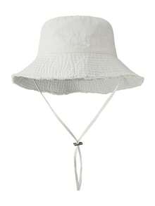 1pc Women's Drawstring Fur Edge Bucket Hat Soft Fabric Windproof Sunshade Outdoor Fashion Elegant Gift - Multicolor - View 5