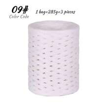 285g Raffia Yarn, Handmade DIY Knitting Bamboo Fiber Paper Yarn, Colored Bundling Ropes For Gift Box, Used For Making Summer Sun Hats, Slippers, Storage Baskets, Bags, Hanging Decorations And More. 1 Bag = 285g = 3 Pieces