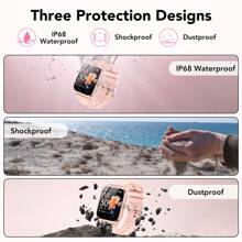 Smart Watch For Android And IPhone, 1.85 Inch Fitness Tracker, Men Women's Smartwatch With Answer/Make Calls/112+ Sports Modes/Message Reminder, IP68 Waterproof, For Gift Black