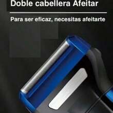 Maquina de afeitar eléctrica 3 en 1 portátil para hombres, rasuradora , afeitadora eléctrica, afeitadora en seco en húmedo para hombres, maquinilla de afeitar inalámbrica, con recortadora desplegable