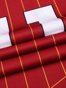 SURUIDA 1pc Men's Boyfriend Style Football Sports Short Sleeve Top, English Premier League Liverpool No.11 Jersey, Comfortable Football Sports Shirt, Suitable For Team Match And Casual Sports