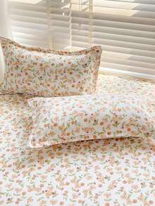 3PCS Skin-Friendly, Wear-Resistant, Fixed, Non-Slip, 360-Degree Wrapped Mattress Cover Printed Bed Skirt Newitory Student Bunk Bed Mattress Protector, No Fluorescent Agent, Can Be Slept Naked Skin-Friendly Sweat Absorption Moisture-Proof Soft Hand