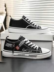 Men's Breathable Canvas Shoes, Comfortable Summer Soft Bottom Casual Sneakers, Student Fashion ,Gym