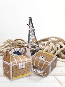 8 chiếc hộp đựng kho báu cướp biển hộp giấy hộp quà kẹo cướp biển hộp đóng gói kẹo rương chiến lợi phẩm cướp biển, tiệc theo chủ đề cướp biển, tiệc trang trí, đồ dùng cho tiệc xin kẹo - Nhiều màu - Xem 5