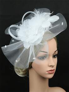 1Pc Fascinators Hats For Women Fancy Tea Party Hats Kentucky Derby Hats Hair Clip For Wedding Party Church Hats