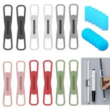 1pc Magnetic Pen Holder For Refrigerator, Silicone Magnetic Pencil Holder For Locker, Magnetic Dry Erase Marker Holder For Whiteboard, Desk, Clipboard - Multicolor - View 1