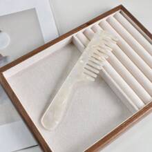 1 Stück Mehrfarbig Breitzahn Haarbürste aus Acetatplastik mit Griff, 18 cm tragbarer Haarstyling-Kamm, geeignet für verschiedene Anwendungen, niedliches Pflege-Werkzeug-Geschenk, Lässig