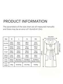 1 件华夫格浴袍，男女通用成人和服式浴袍，春夏家居服，水疗酒店浴袍，吸水速干，宽松版型，多色，浴室必需品，家居用品浴室装饰返校