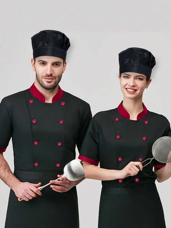 1 Stück Kochmütze aus Baumwolle, Arbeitskappe für Küche, Hotel, Restaurant, Kantine, Bäckerei, Konditorei