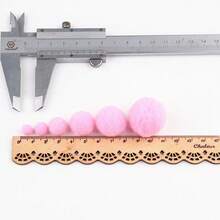 迷你绒球 10 毫米彩色绒球 1 厘米柔软毛绒球 适用于 DIY 艺术工艺品项目用品派对家居装饰 300 个（20 克） - 彩色 - 查看 8