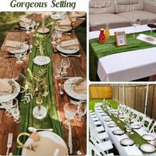 120-Inch (10ft/304.8cm) Purple Easter Cheese Cloth Bohemian Country Cheesecloth Tablecloth, Spring Decor For Weddings, Parties, Birthdays, Home - Multicolor - View 10