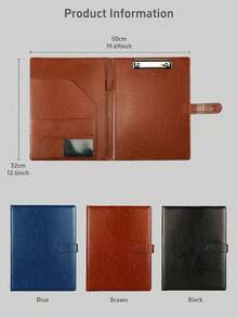 Cirelle Professional Padfolio With Clipboard, Faux Leather Portfolio Folder Binder, Legal Pad Holder For A4 Letter Notepad, Interview Resume, Writing Pad, Ideal Organizer For Business Office Conference, Rama Comfort Home,Cozy Home, Biz Trip Use, Holiday Vacation Use, Back To School Use,Back To School,School Supplies - Multicolor - View 7