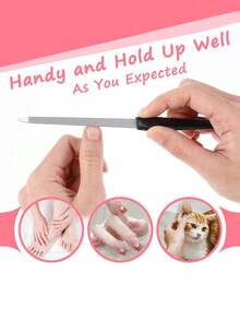 3Pcs/Set Sanding Nail File Double Sided Washable Manicure Pedicure Thick Toenail Fingernails Buffer Metal Nail Files Emery Board For Home And Professional Use - Multicolor - View 2