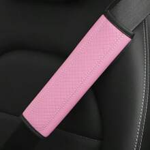 1 pièce Housse de ceinture de sécurité de voiture en PU gaufré, accessoires intérieurs automobiles universels toutes saisons