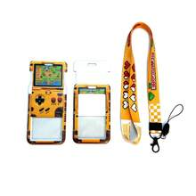 复古手持游戏机 ID 徽章夹挂绳钥匙扣项链带保护器、学校用品、返校 - 橘色 - 查看 3