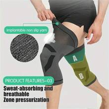 2pcs Breathable Knee Sleeve, Non-Slip Elastic Compression Knee Brace, Suitable For Men And Women, 100% Knitted Polyester Fabric, Ideal For Running, Basketball, Volleyball, Weightlifting, Fitness - Pink & Gray Gym Accessories Knee Support Sports Knee Pads Gym Knee Pads
