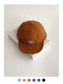 1pc Soft Top Triangle Logo 5-Panel Quick-Dry Baseball Cap, Minimalist Casual Versatile Adjustable Snapback Hat With Stitched Mountain Peak & Letter, Spring/Summer Lightweight Sun Protection Outdoor Sports Cap,Beach,Holiday - Flat Eaves Quick Drying - View 24