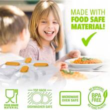 Magnetic Microwave Cover For  | Clear Microwave Splatter Cover | Microwave Plate Cover With Steam Vents | Dish Cover | Dishwasher Safe | Orange - 1 - View 1