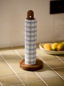 Cirelle 1 pieza Soporte de madera para rollo de toallas de papel, dispensador de pared para rollo de tejidos, estante de almacenamiento para película adherente y bolsas de plástico en la cocina, uso en cocina, esenciales de cocina Rama, uso en fiestas, comedor familiar, suministros para restaurantes de alta gama, regalo de inauguración de casa