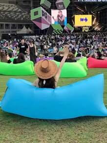 Neues tragbares aufblasbares Sofa Bett (in mehreren Farben erhältlich) Outdoor hängend Sofa/leichtes mobiles Sofa/undurchlässiges Camping Sofa | 3 Sekunden schnelle Aufblähung ohne Luftpumpe | 400 Kilo Tragfähigkeit Anti-Überschlag | amphibisch | für Innen- und Außenbereich geeignet | mit Aufbewahrungstasche | hautfreundliches Material | ideales Sofa für Garten, See, Strand, Camping, Picknicks und Musikfestivals