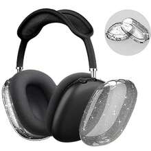 Airpod Max(2024/2020) Shining Star Earphone Protective Case, 3D Star Silicone Earphone Protective Cover, Unique 3D Glittering Star TPU Protective Shell, Stereoscopic Star Silicone Protective Cover, Silicone Earphone Protective Case, Fashionable Configuration, Best Gift