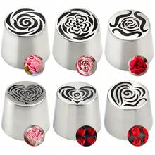 1 件超大不锈钢俄罗斯管道蛋糕糖霜喷嘴蛋糕棉花糖花束 DIY 厨房烘焙工具