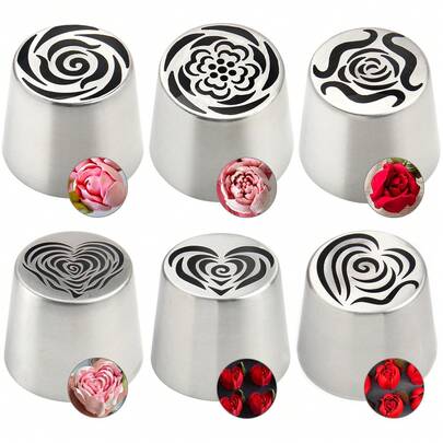 1 件超大不锈钢俄罗斯管道蛋糕糖霜喷嘴蛋糕棉花糖花束 DIY 厨房烘焙工具