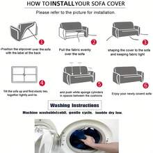 Classical Art Style Sofa Cover (Pillow Case Not Included) Room Decor Home Decor Couch Cover Sofa Covers Living Room Decor - Multicolor - View 6